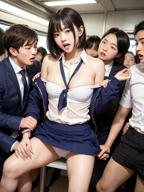 Horny male students hunt for neat and beautiful female students , Female students forced to participate in a undressing game by male students , Female students who were suddenly stripped of their school uniforms by male students in front of viewers and rev...