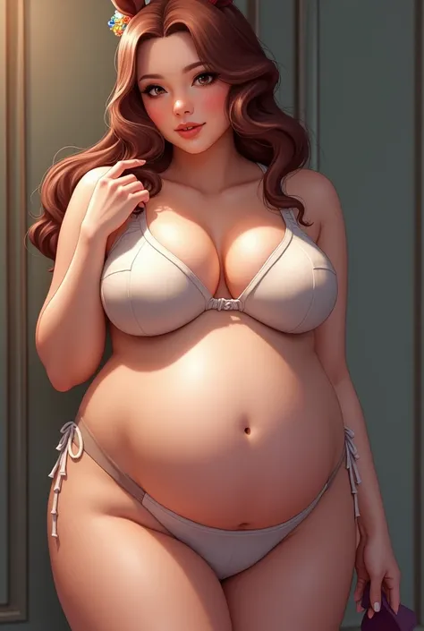  high definition ,  Big Breasts , big butt ,  high definition , masterpiece, Horse ears,Pregnant women, glamorous,Busty,Plump,とても Big Breasts masterpiece,  top quality,  anatomically correct, Second Dimension, obese body type,anime, textured skin,