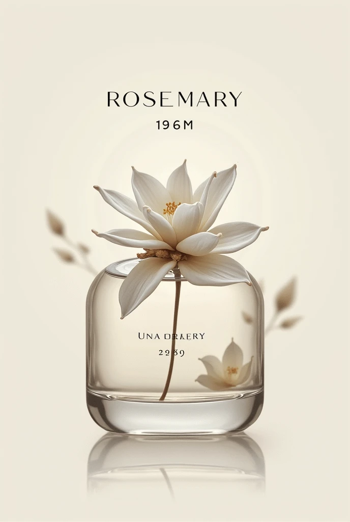 Make a logo like for elegant perfumes named Rosemary, It is made with jasmine flowers  (a more elegant and striking logo)