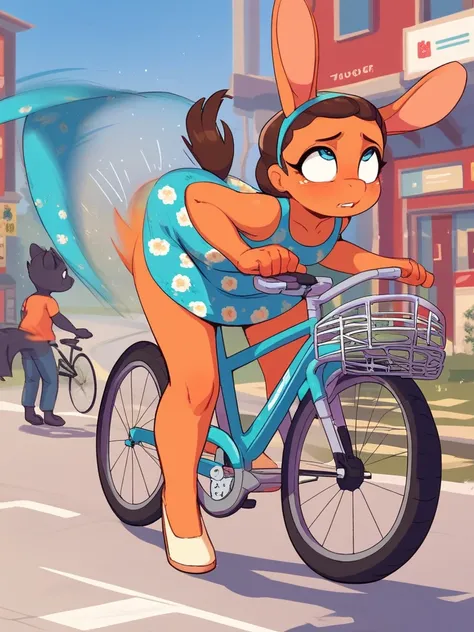 furry bunny girl , ride on bicycle , summer dress , (high speed , horizon motion blur , rolling motion blur) , Leaning forward , grind crotch on the saddle , Precision Modeling
, Mature , Euphoria , coquettish , (bold action) , fabulous , sensational , Fem...