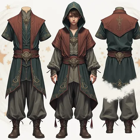 Style used by a sorcerer and worn by a 14-year-old boy