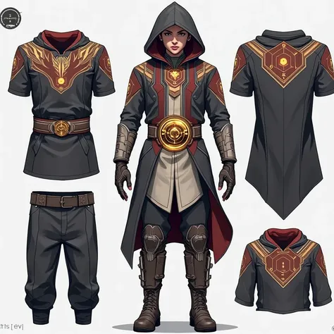  The model has to be a combat suit related to witchcraft and sorcery,  it looks like a cast of Doctor Strange and Scarlet Witch costumes from Marvel MCU , The costume must be worn by an 18-year-old boy  