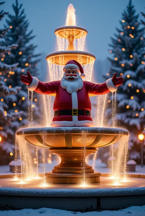 fountain for christmas