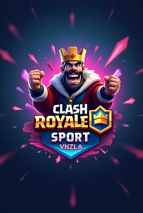  Make me an image of Clash Royale betting ,  the name is Clash Royale SPORT Vnzla ,  make me the logo and say that the bets are of 1.5$ For the game you get  $ 1 in winnings per game ,  put that the modes are triple choice ,  1vs1 and 2vs 2 and that there ...