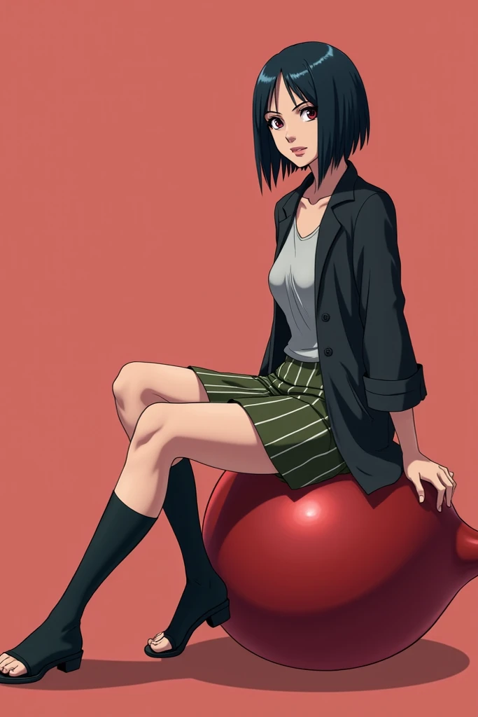 Sarada de Boruto sitting on a male genital organ