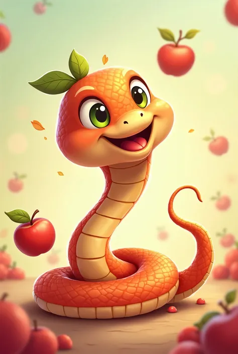 snake and apple game cover fun and nice not scary
