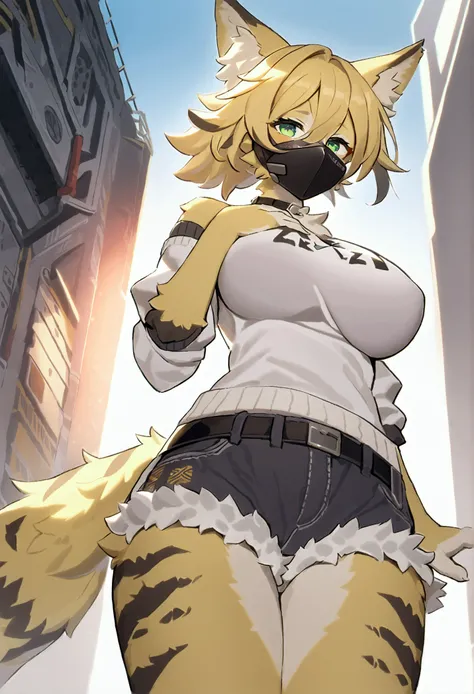 (top quality, best quality, High-quality illustrations, masterpiece, perfect artwork, cinematic light and shading, 16k, 1080p, uploaded on e621)(kemono, furry, anthro, alone), 1 larger female, (very detailed body, face, tail, arms, hands, legs, head and ey...