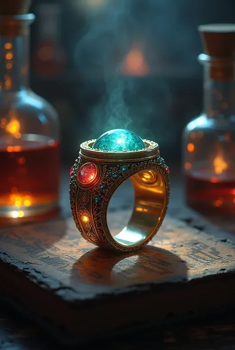 a magical elixir in the form of its own unique ring that gives the wearer the ability to control and manipulate animals at any given time. 