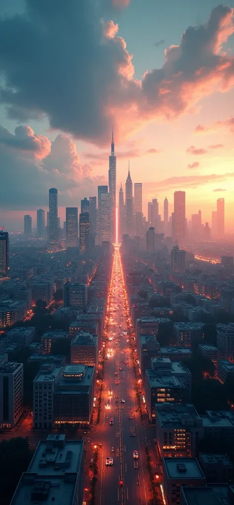 masterpiece,,( Unity 8K Ultra HD CG Wallpaper), Milan seen above the mother at night and in the .day