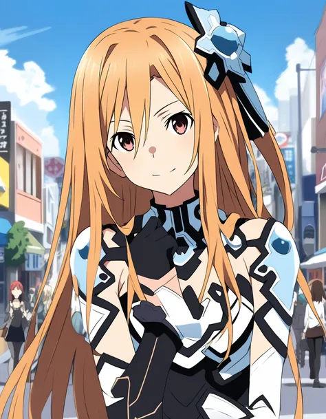 Asuna Sword Art Online, traje AST, date a live, City street . 