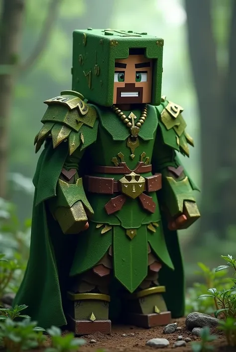 Character with the name Leaf , Hes legendary epic and respect him is a Minecraft Skin-themed legend, More realistic less gross
