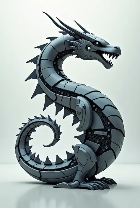 Logo s shaped dragon robot