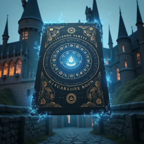 Create a cover for Protection from Dark Art at Hogwarts School of Magic and Wizardry