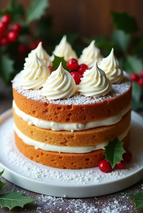 Christmas cake with three milks