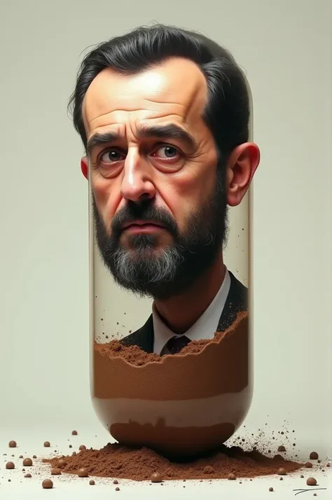 Bashar al assad in a pill of poop