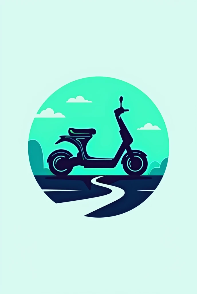 An electric scooter logo