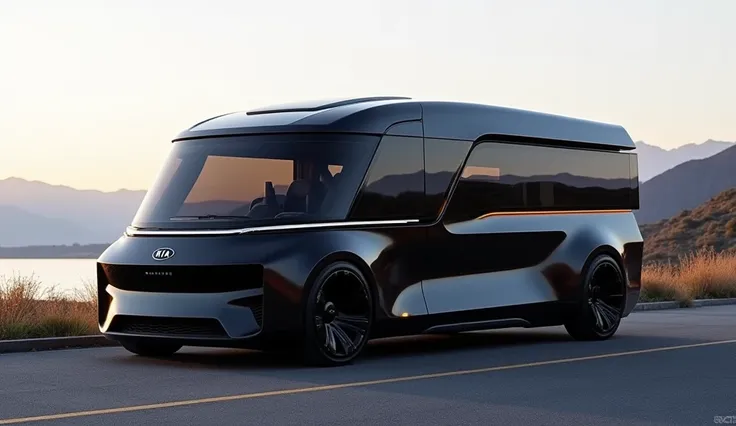 2025 kia motorhome black color side view 