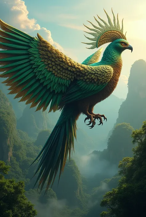 Giant Quetzal with Condor wings