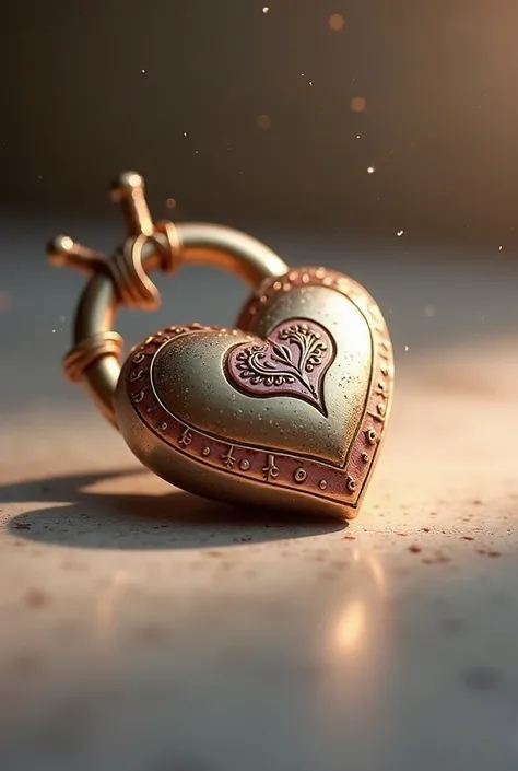 A heart on a lock
