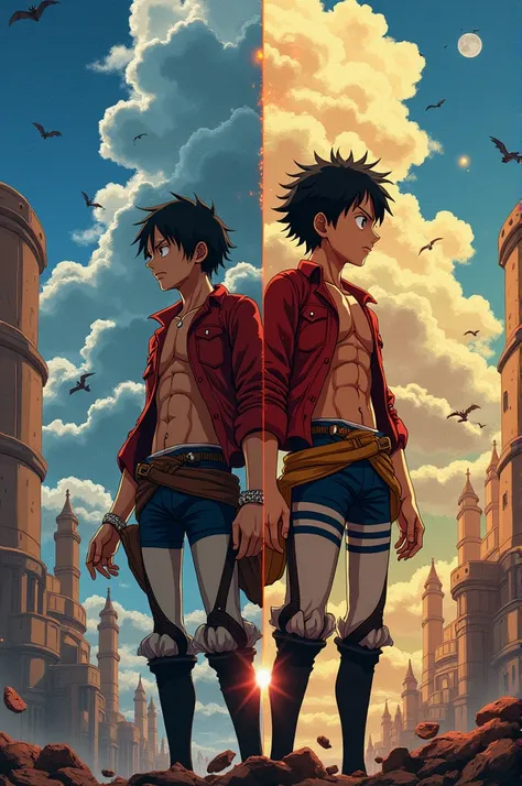 eren and luffy on how the two differ as symbols of freedom