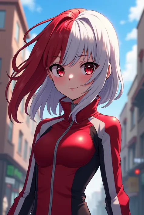 Hija de todoroki y Momo del anime bnha 