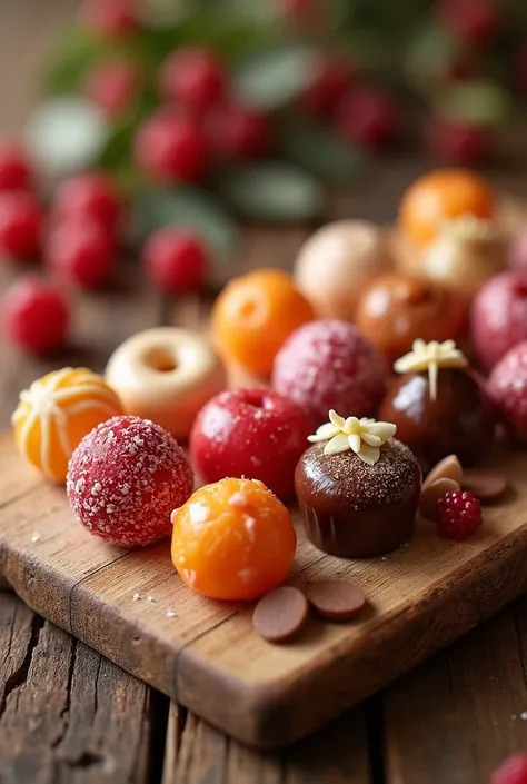 Banquet candy hanging on a breadboard