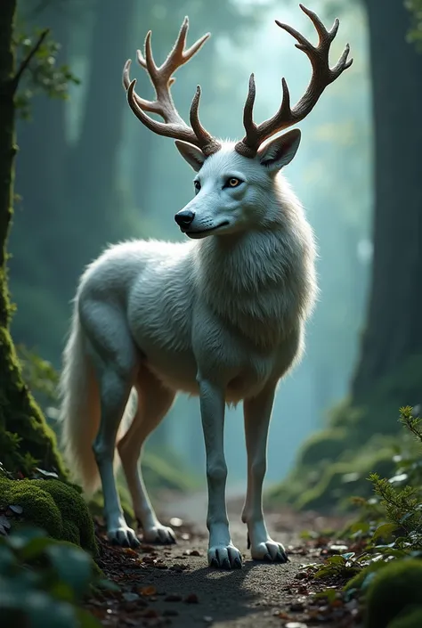 A wolf and deer hybrid 