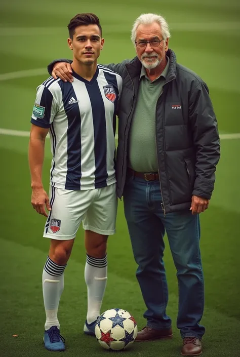 Photo of Yamal the soccer player and his father 
