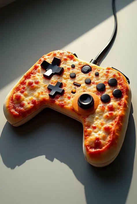 Pizza in the shape of something gamer