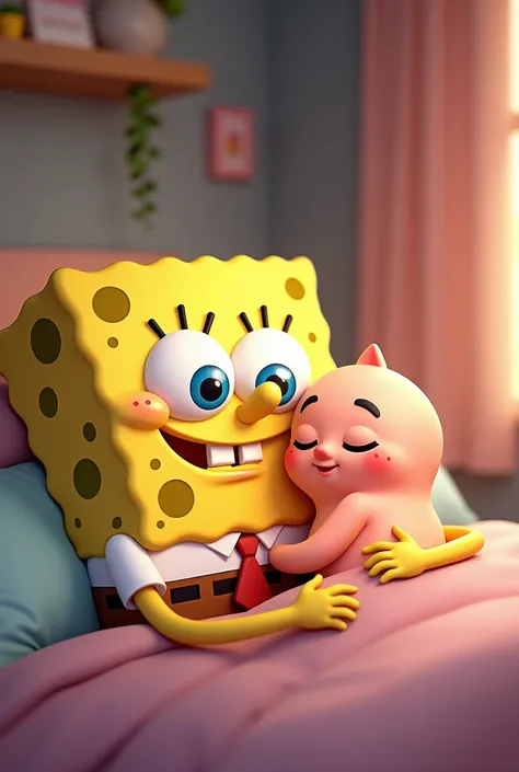 SpongeBob in bed with Atenita