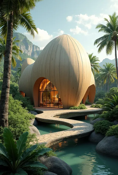 une architecture en forme de coco