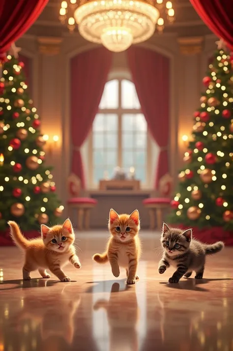 Christmas ball with kittens 