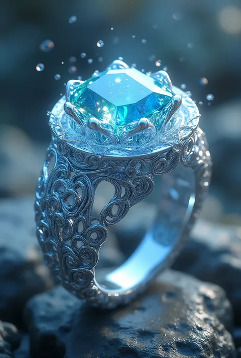 a magical elixir in the form of its own unique ring that gives the wearer the ability to control and manipulate water and ice at any given time. 