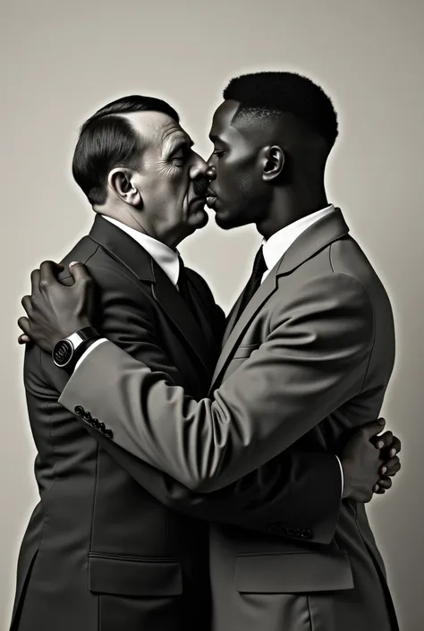 Adolf Hitler Kissing a black guy