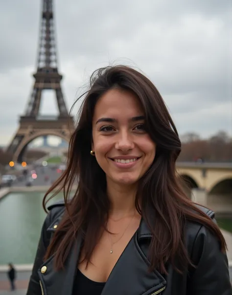 A 22-year-old Hispanic woman in Paris