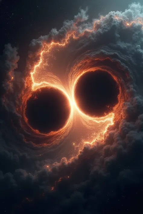 Masterpiece, Ultrarealistic photography Reihe Black Holes collide