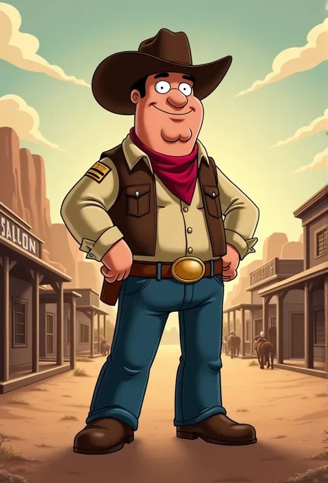 quagmire from family guy in wild west