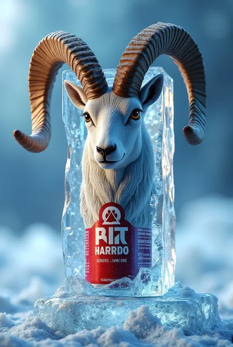 Markhor energy drink under the ice real cane logo