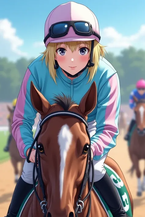  real illustration ,whole body, enjoy horse racing ,Lean forward and run on a race horse,21-year-old Japanese female jockey 21-year-old Japanese female jockey,japanese,Korean style beauty,Transparency, white skin,Gray Eyes,cute,Idol,Idol, Portraits,Model, ...