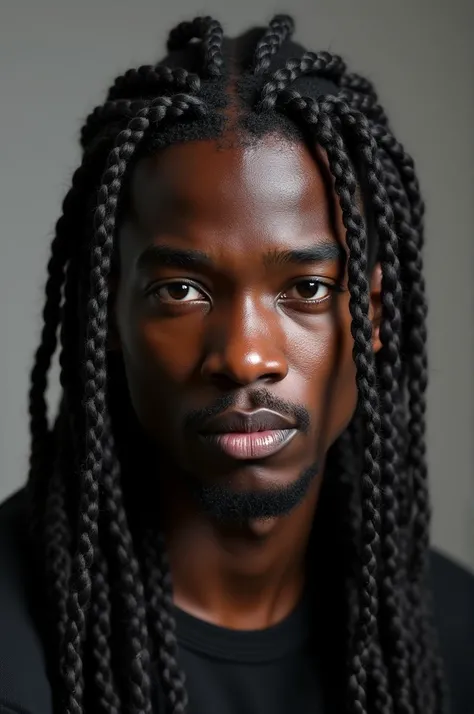 black man with braids  
