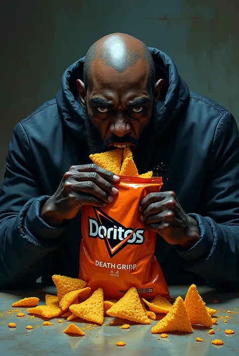 Mc Ride from Death Grips eating doritos