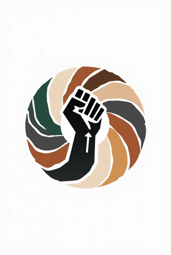 "Design a modern and minimalist logo for a cryptocurrency called *Not to Racism ($NOR)*. The logo should symbolize the fight against racism and promote unity and diversity.  
- **Icon:** Depict hands of different colors (black, white, beige, brown) united ...