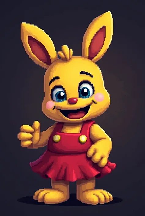 crea un pixelrt de chica de  fnaf