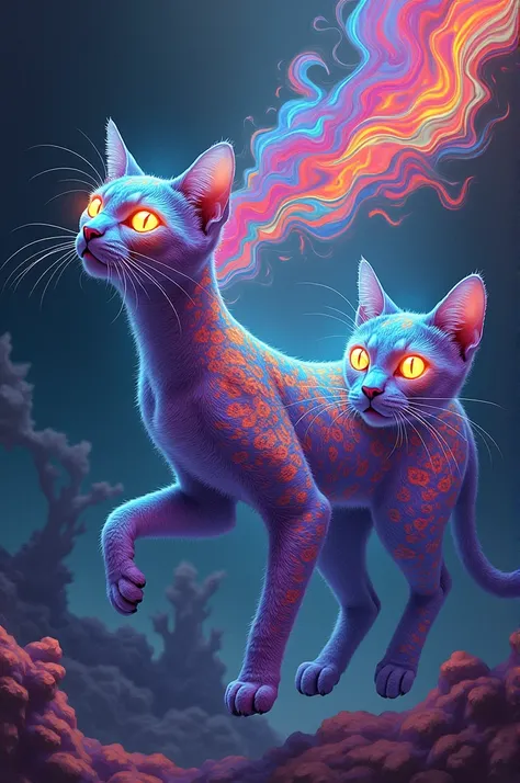 Psychedelic cats
