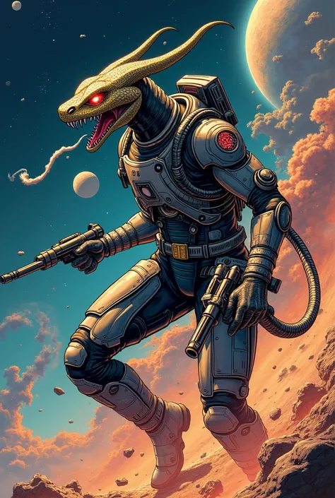 cobra space adventure, manga anime, smoking 