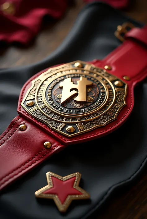 Wrestling belt 
LSW
Rouge
With lots of detail 
For team 