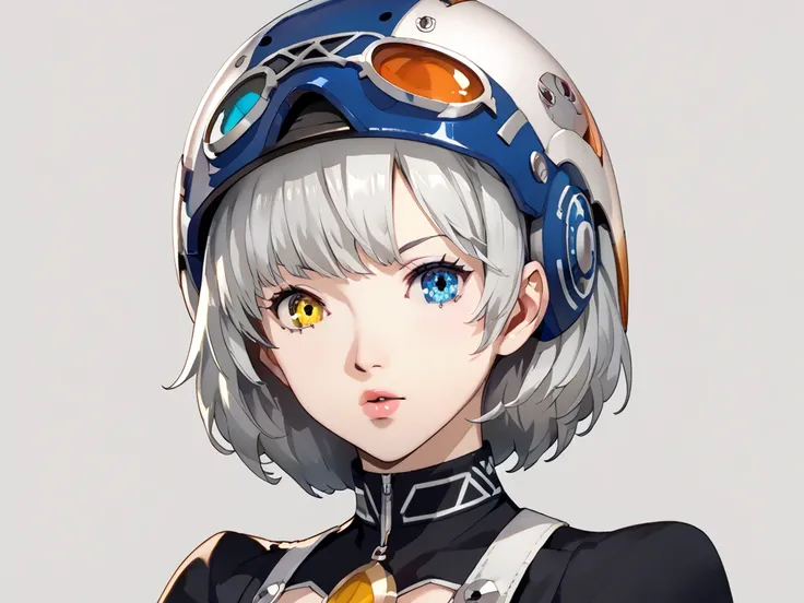  Close-up of an improved masterpiece:1.5)0.9], (Space and astronauts:1.2) ( Messy silver hair :1.1) ( Heterochromia: xanthochromia and blue eyes :1.2) (space helmet:1.0) ( Colored stars in the eyes:1.0) (A radiant glow:1.1) ( thick lips:0.9)