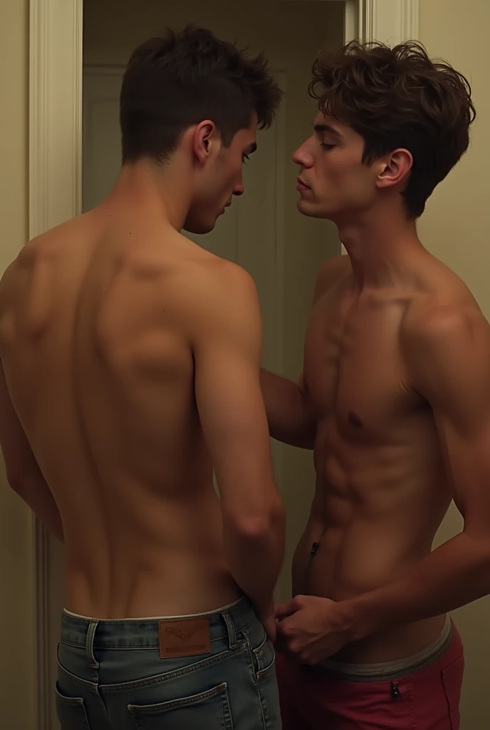  The cock of a handsome young boy getting into the ass of another handsome and young boy (sex) (Censored parts )