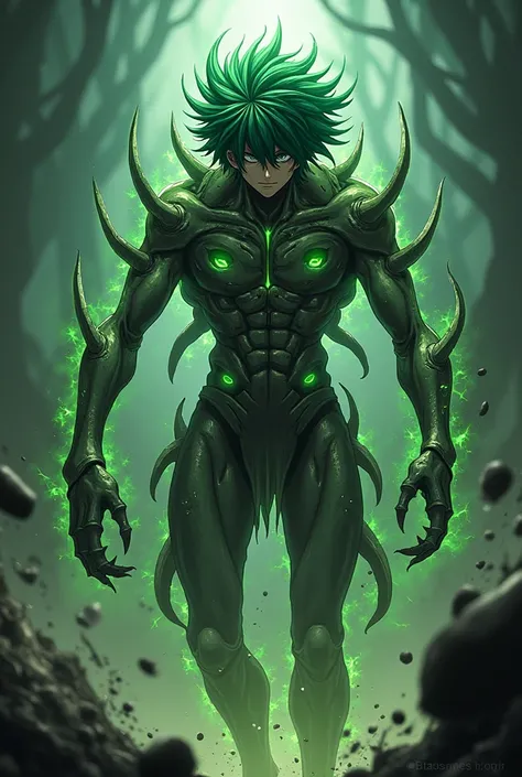 Izuku Midoriya Zerg 
Humano 
Long hair 
