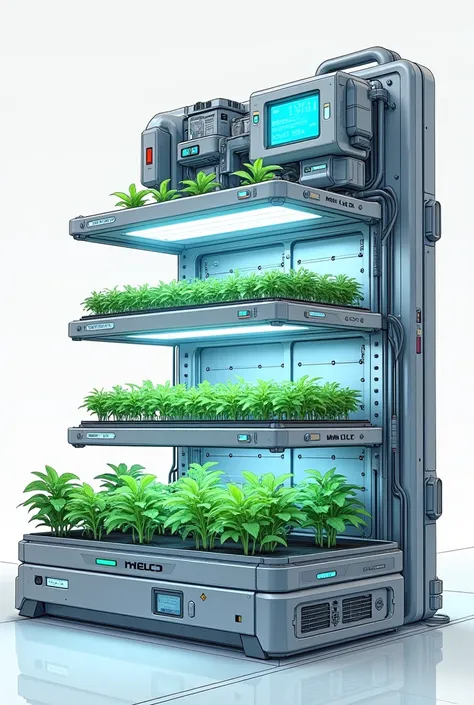 hydroponic system digital drawing 